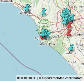 Mappa Via Antonio Angeloni, 00054 Fiumicino RM, Italia (16.6145)