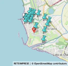 Mappa Via Antonio Angeloni, 00054 Fiumicino RM, Italia (1.6775)