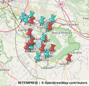 Mappa Strada Vicinale dei Colli, 00046 Grottaferrata RM, Italia (6.76)