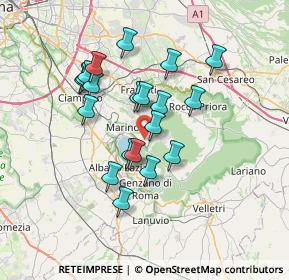 Mappa Strada Vicinale dei Colli, 00046 Grottaferrata RM, Italia (6.394)