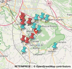 Mappa Strada Vicinale dei Colli, 00046 Grottaferrata RM, Italia (6.77353)