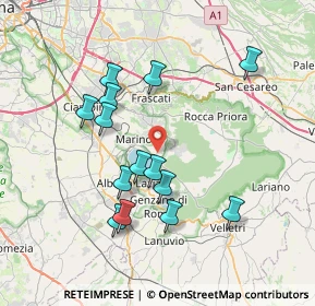 Mappa Strada Vicinale dei Colli, 00046 Grottaferrata RM, Italia (7.54714)