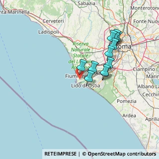 Mappa Via Giuseppe Toigo, 00054 Fiumicino RM, Italia (13.77917)