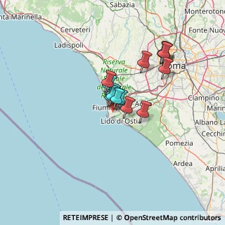 Mappa Via Giuseppe Toigo, 00054 Fiumicino RM, Italia (9.77143)