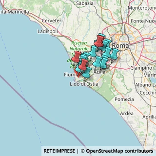 Mappa Via Giuseppe Toigo, 00054 Fiumicino RM, Italia (9.531)