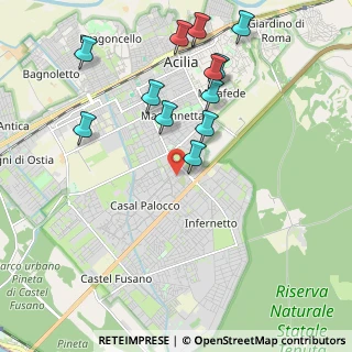 Mappa Via Aristonida, 00124 Roma RM, Italia (2.2825)