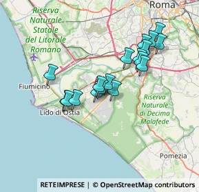 Mappa Via Eupoli, 00124 Roma RM, Italia (6.34778)