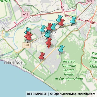 Mappa Via Eupoli, 00124 Roma RM, Italia (3.32714)