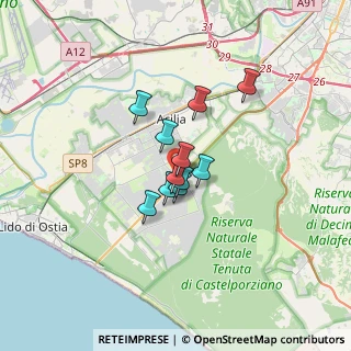 Mappa Via Pindaro, 00124 Roma RM, Italia (2.07636)