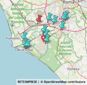 Mappa Via Pindaro, 00124 Roma RM, Italia (6.47071)