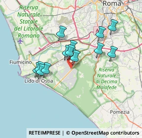 Mappa Via Pindaro, 00124 Roma RM, Italia (6.38615)