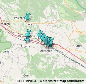 Mappa Via Domenico Perfumo, 00038 Colleferro RM, Italia (3.68)