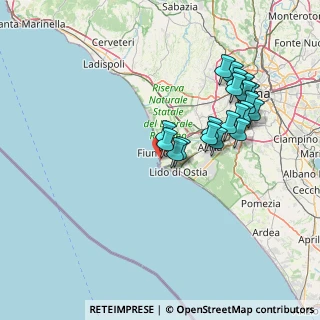 Mappa Via Giorgio Rodocanacchi, 00054 Fiumicino RM, Italia (15.2035)