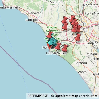 Mappa Via Giorgio Rodocanacchi, 00054 Fiumicino RM, Italia (13.7155)