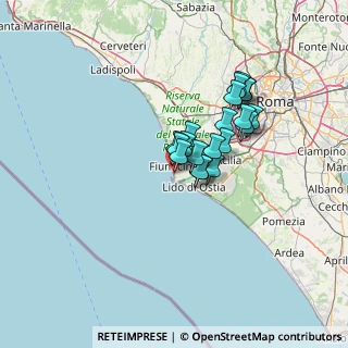 Mappa Via Giorgio Rodocanacchi, 00054 Fiumicino RM, Italia (10.021)