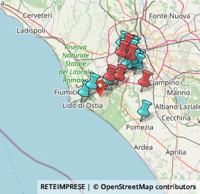 Mappa Via dei Pescatori, 00124 Roma RM, Italia (11.827)