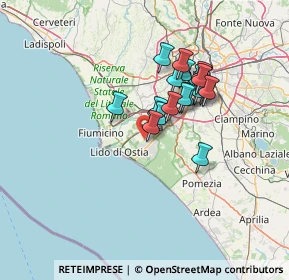Mappa Via dei Pescatori, 00124 Roma RM, Italia (11.604)