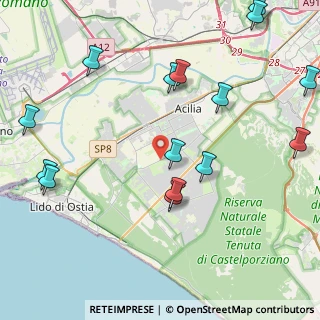 Mappa Via dei Pescatori, 00124 Roma RM, Italia (5.62333)