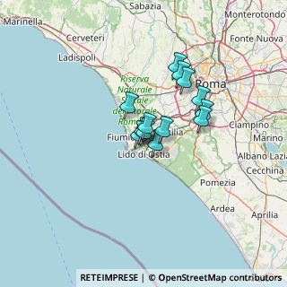Mappa Via Col del Rosso, 00054 Fiumicino RM, Italia (8.78154)