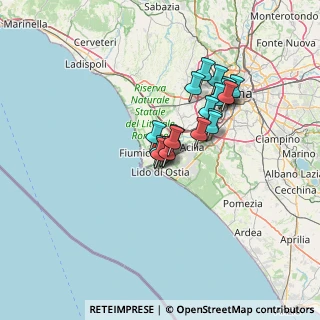 Mappa Via Col del Rosso, 00054 Fiumicino RM, Italia (10.113)