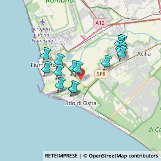 Mappa Via Col del Rosso, 00054 Fiumicino RM, Italia (3.474)