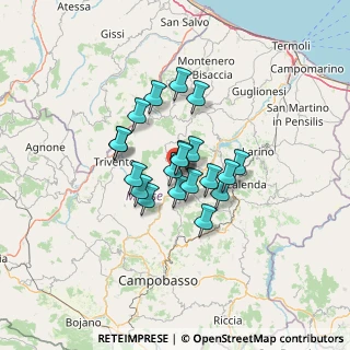 Mappa Via Duca Abruzzi, 86030 Castelbottaccio CB, Italia (9.389)