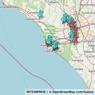 Mappa Via Giuseppe Buciuni, 00054 Fiumicino RM, Italia (15.986)