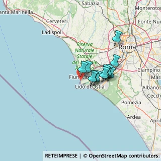 Mappa Via Giuseppe Buciuni, 00054 Fiumicino RM, Italia (9.28)