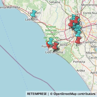 Mappa Via Giuseppe Buciuni, 00054 Fiumicino RM, Italia (19.8085)