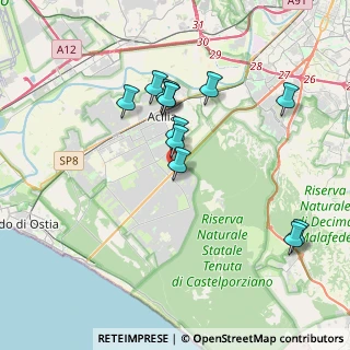 Mappa Via Alberto Franchetti, 00124 Roma RM, Italia (3.7175)