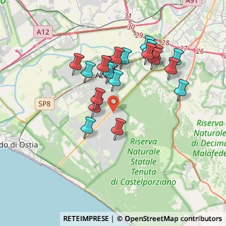 Mappa Via Alberto Franchetti, 00124 Roma RM, Italia (3.684)