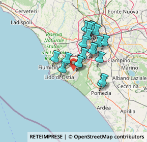 Mappa Via Euticrate, 00124 Roma RM, Italia (10.994)