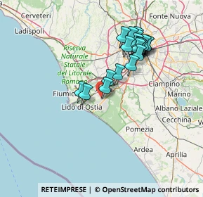 Mappa Via Euticrate, 00124 Roma RM, Italia (13.851)