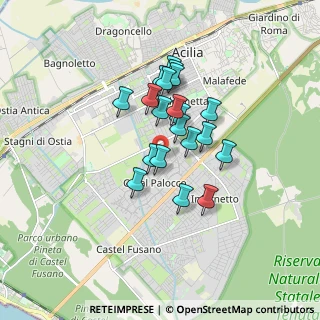 Mappa Via Euticrate, 00124 Roma RM, Italia (1.3575)