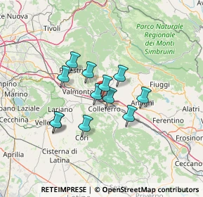 Mappa Località Piombinara, 00038 Colleferro RM, Italia (10.51583)