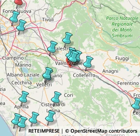 Mappa Via Colle Santo Giudico, 00038 Valmontone RM, Italia (20.44053)