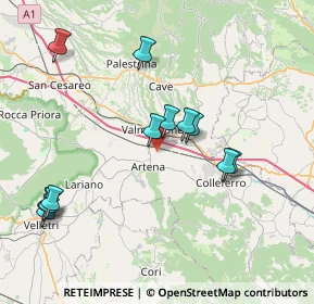Mappa Via Colle Santo Giudico, 00038 Valmontone RM, Italia (8.54167)