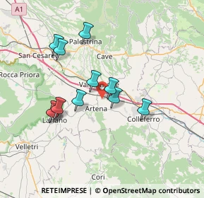 Mappa Via Colle Santo Giudico, 00038 Valmontone RM, Italia (6.67909)