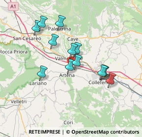 Mappa Via Colle Santo Giudico, 00038 Valmontone RM, Italia (6.58692)