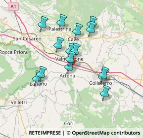 Mappa Via Colle Santo Giudico, 00038 Valmontone RM, Italia (6.712)