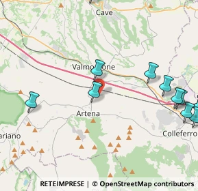 Mappa Via Colle Santo Giudico, 00038 Valmontone RM, Italia (5.88083)