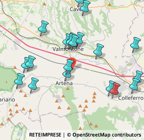 Mappa Via Colle Santo Giudico, 00038 Valmontone RM, Italia (4.579)