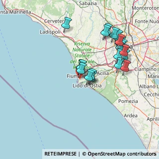Mappa Via Michele Baruffetti, 00054 Fiumicino RM, Italia (15.628)