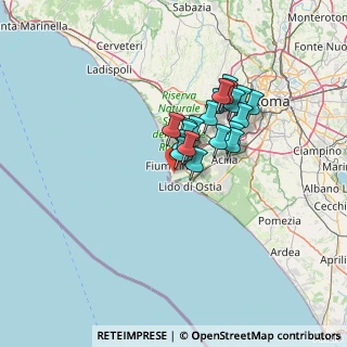 Mappa Via Michele Baruffetti, 00054 Fiumicino RM, Italia (10.032)
