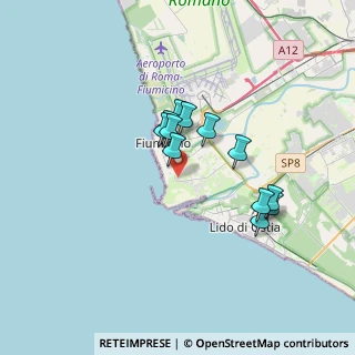 Mappa Via Michele Baruffetti, 00054 Fiumicino RM, Italia (2.91333)