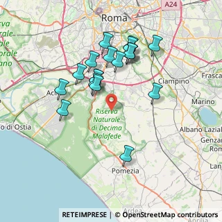 Mappa Via Grotte di Penseroni, 00128 Roma RM, Italia (7.40263)
