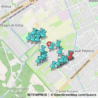 Mappa Via Policrate di Samo, 00124 Roma RM, Italia (0.7963)