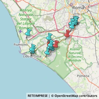 Mappa Via Carlo Leone, 00124 Roma RM, Italia (6.93688)