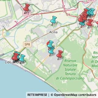 Mappa Via Carlo Leone, 00124 Roma RM, Italia (6.6815)