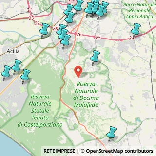 Mappa Via del Casale della Caccia, 00128 Roma RM, Italia (6.6745)